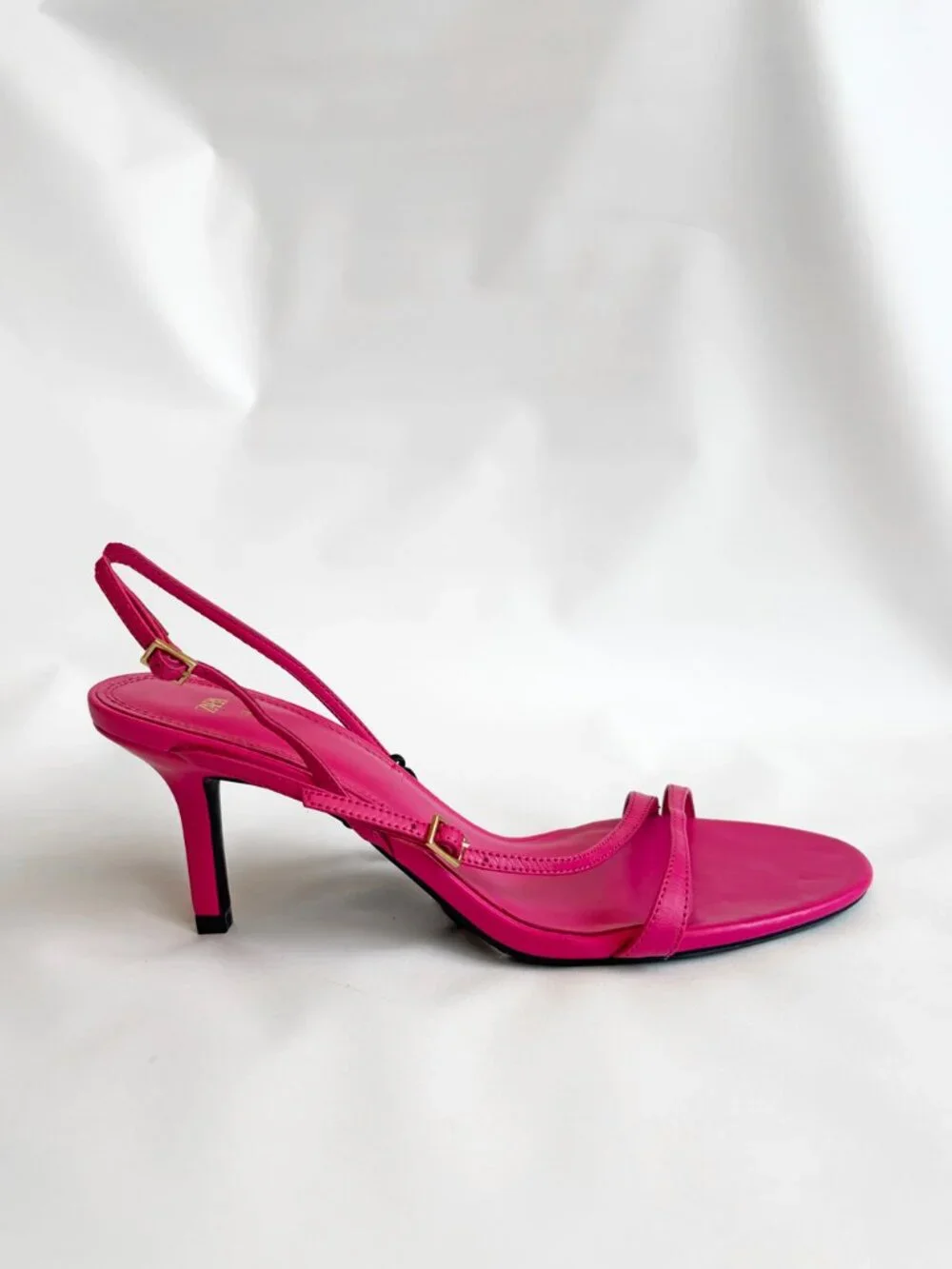 ZARA Leather High Heel Sandals 1316/910/060 EU 38/ US 7.5 - Picture 5 of 11